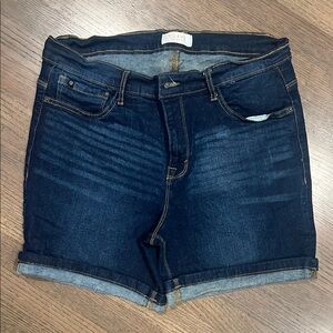 Curve Women's Dark Blue Jean Shorts